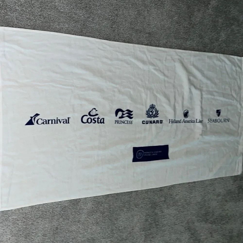 Carnival Costa Princess Cunard Holland America Seabourn Cruise beach towel 29x58